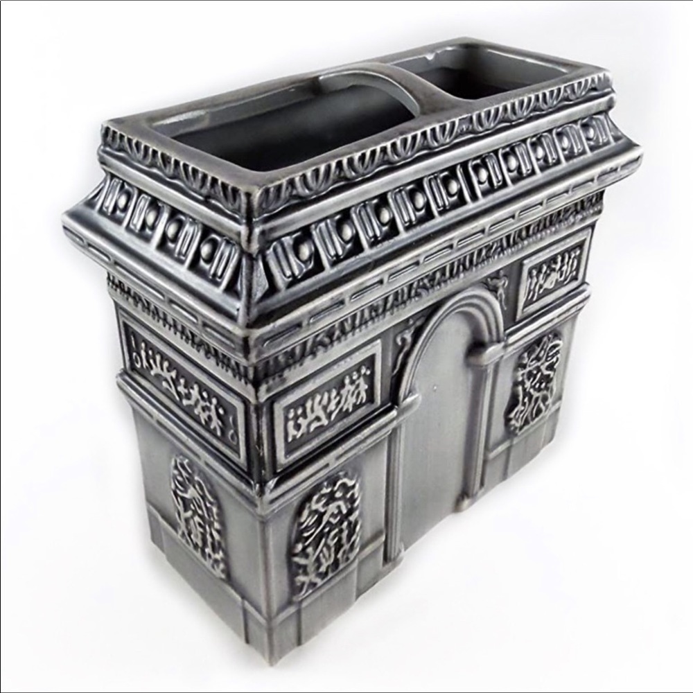 French Paris Desk Organizer Ceramic - Picture 2 of 7